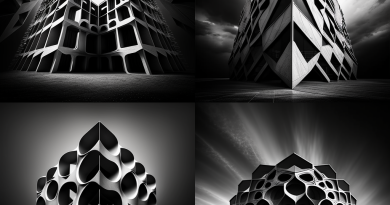 Black And White Structure Photography