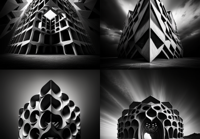 Black And White Structure Photography